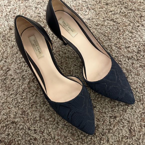 Cole Haan Women's Highline D’Orsay Leather Heel Pump Size 5.5 - Picture 2 of 4